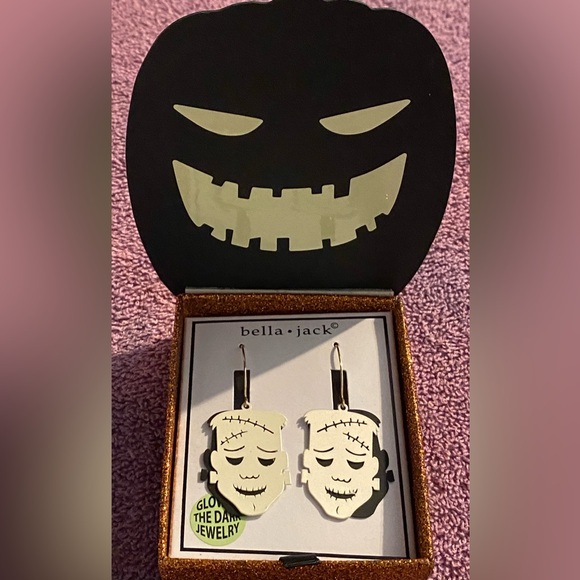 Bella Jack Jewelry - Bella Jack glow in the dark Frankenstein earrings